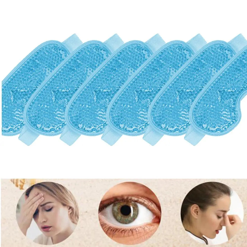Gel Eye Mask Reusable Beads for Hot & Cold Therapy Soothing Relaxing Beauty Gel Eye Mask Sleeping Ice Goggles Sleeping Mask