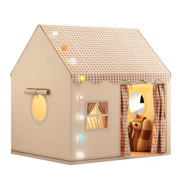 Kid Toys Tent Princess Castle Play House Cubby Children Small House Folding indoor Play tent Baby Tent Metal Frame No Light Ball