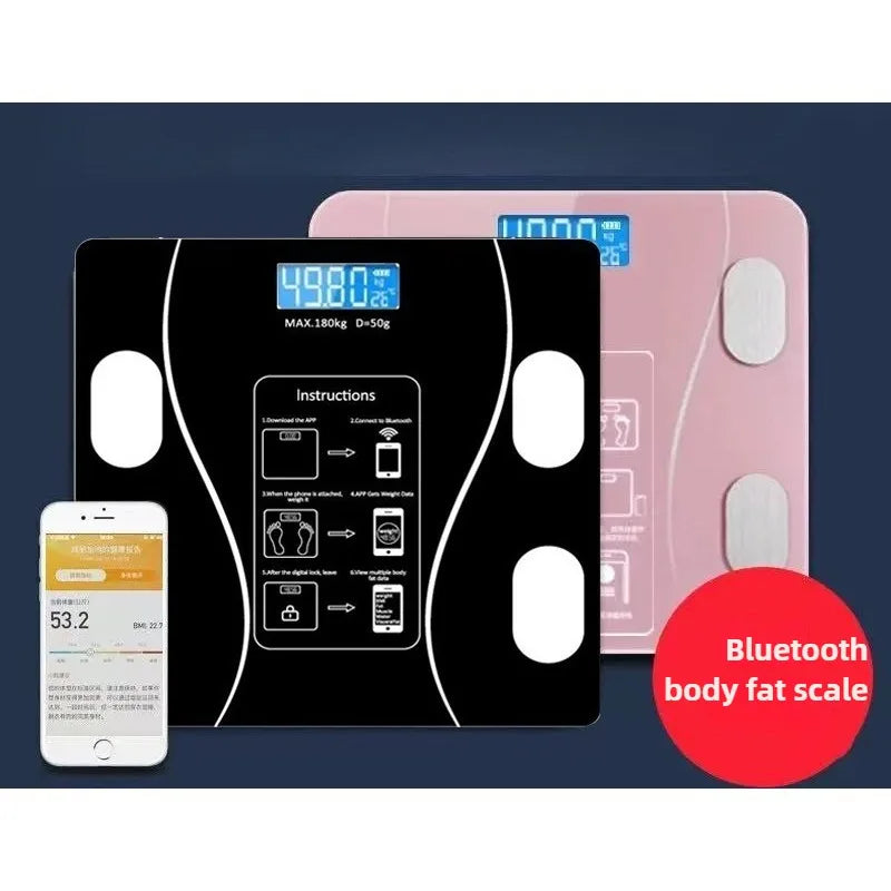 Smart body fat scale, weight scale, fat charging model, precise home weight scale, human body scale, small electronic scale