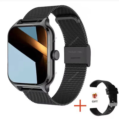 2025 Smart Watch 2.01 Inch HD Display Bluetooth Call Message Preview Sport Modes DIY Dial Weather Forecast Watches For Men Women