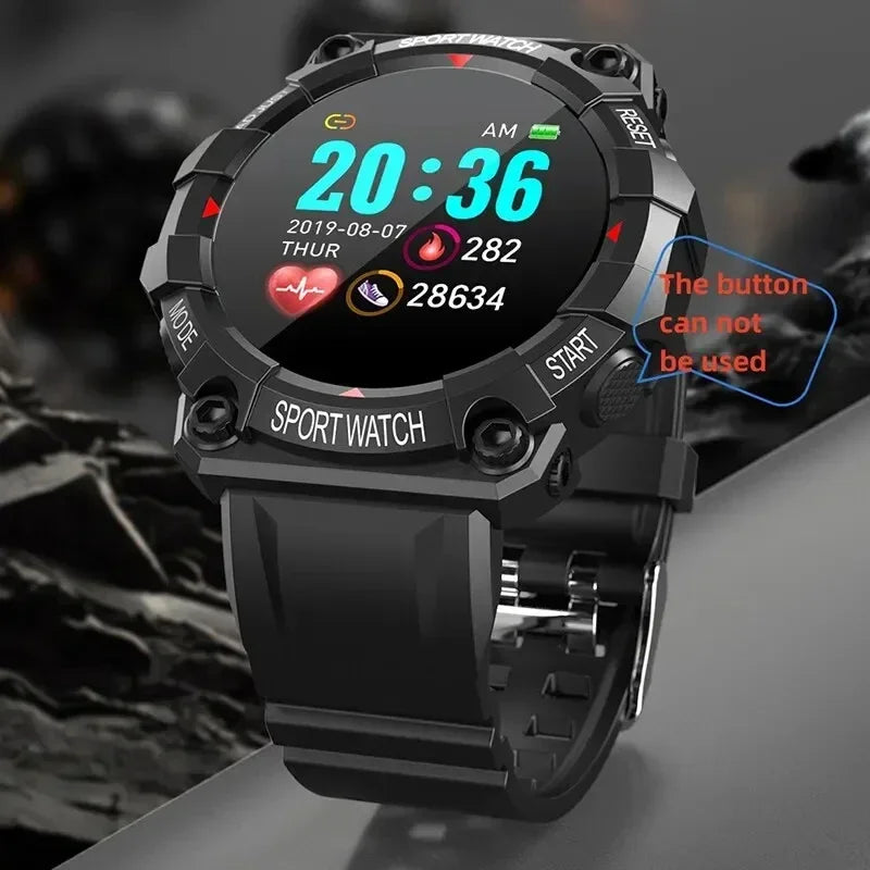 Smart Fitness Watch with Bluetooth - Music Control, Step Tracking, Weather & Message Alerts for Active Users