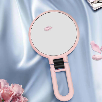 10X 6-inch Round Mirror Magnifying Double Sided Makeup Vanity Mirrors Foldable Handheld Compact Mirror Beauty Cosmetic Tools