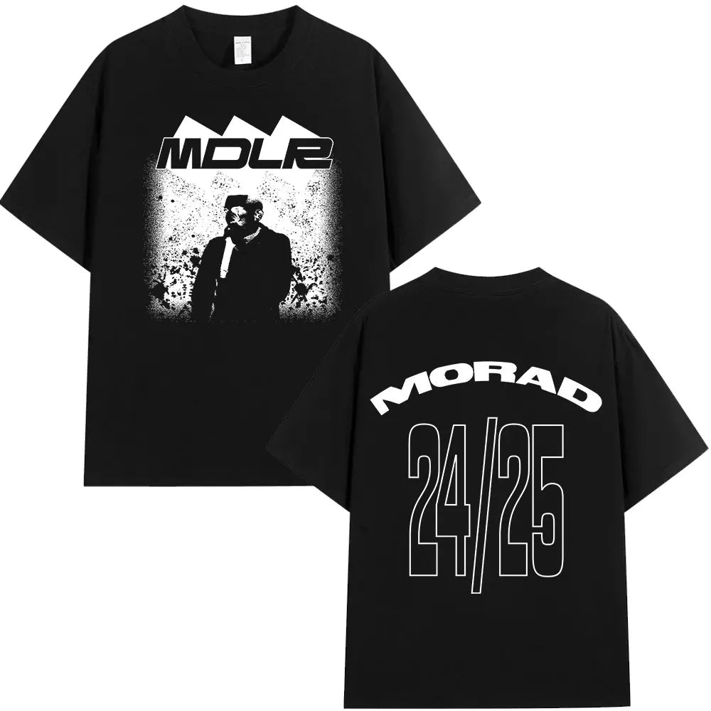 Rapper Morad MDLR Tour Album T Shirt Men's Women High Quality Cotton Tee Shirt Fashion Hip Hop Short Sleeve T-shirts Streetwear