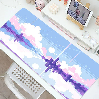 City Street Print Art Gaming MousePad Computer Laptop Gamer Table Mats Anti Slip Soft Mouse Pads for Home Office Accessories
