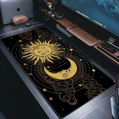 Moon Sun Planet Large XL Speed Version Game Computer Keyboard Office Table Mat tarot card Gaming Mouse Pad for PC Gamer Mousemad