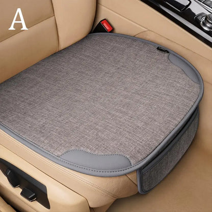 1PCS Car Breathable Flax Seat Cover Four Seasons Universal Front Protector Covers Interior Protect Chair Seat Cushion Auto Tools