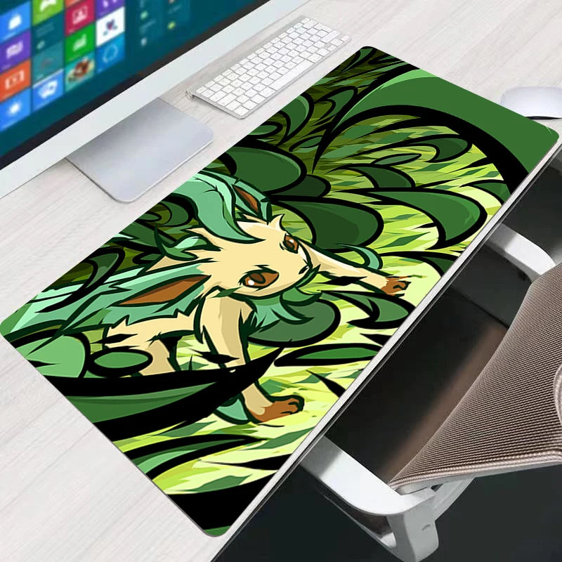 Mouse Pad Computer Speed Type Varpet Mat For E-sports Players Lock Edge Keyboard Pad Mousepad P-Pokemons Eevee Office Desk Mat