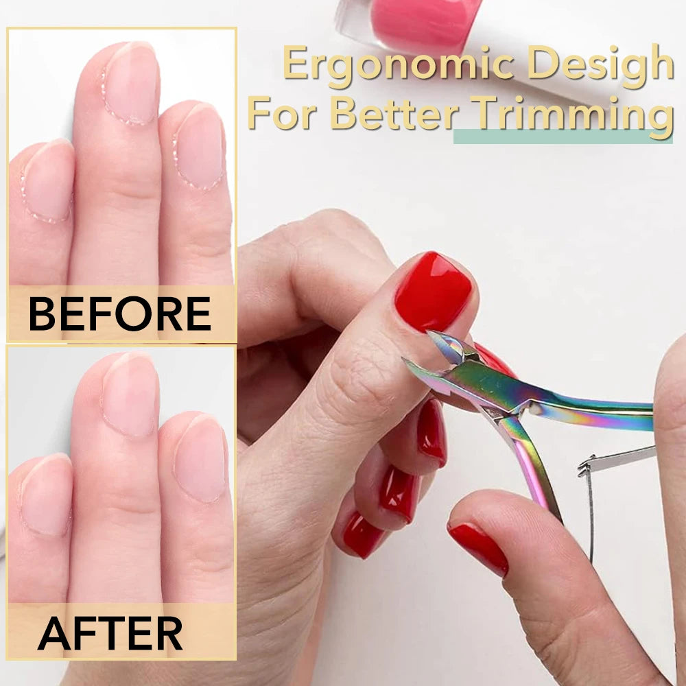1/2/4Pcs Stainless Steel Cuticle Nail Nipper Clipper Cutter Nail Art Manicure Pedicure Care Trim Plier Cutter Beauty Nail Tools