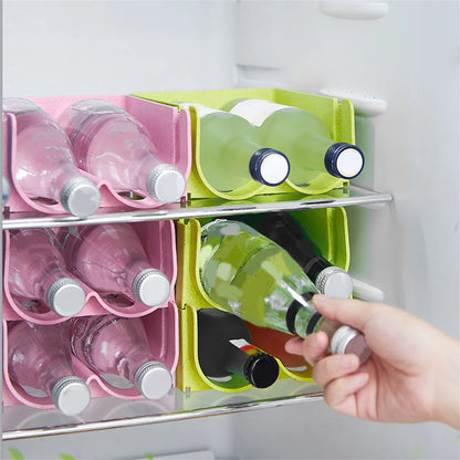 Beverage & Beer storage rack refrigerator storage rack stackable storage rack home kitchen can & bottle organizer tool,1/3/5pcs