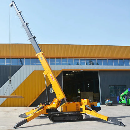 3Ton 5Ton 10Ton Small Spider Crane with Dual Motor, Silent Operation & Overload Protection for Urban Worksites