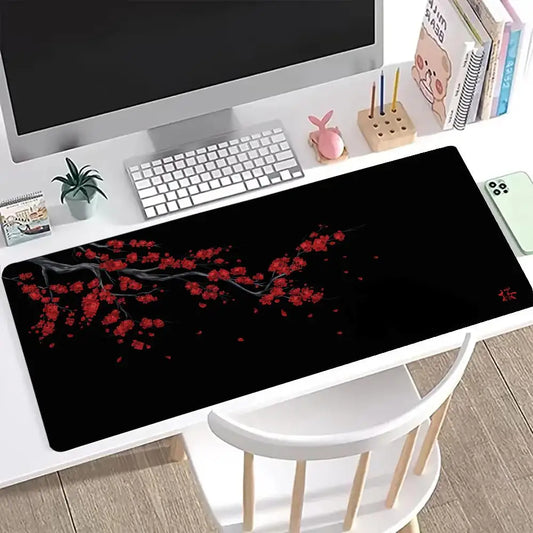 Cherry Blossom scenery mouse pad game washable rubber plus long table mat non-slip home office decorative computer accessories