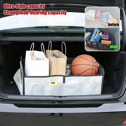 Car Storage Capacity Box Trunk Storage Box Oxford Cloth Storage Box Large Capacity Foldable Storage Capacity Large Storage