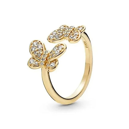 Hot selling 925 sterling silver crystal heart-shaped ring, luxurious, sparkling, multi-color, charming jewelry, holiday  gift