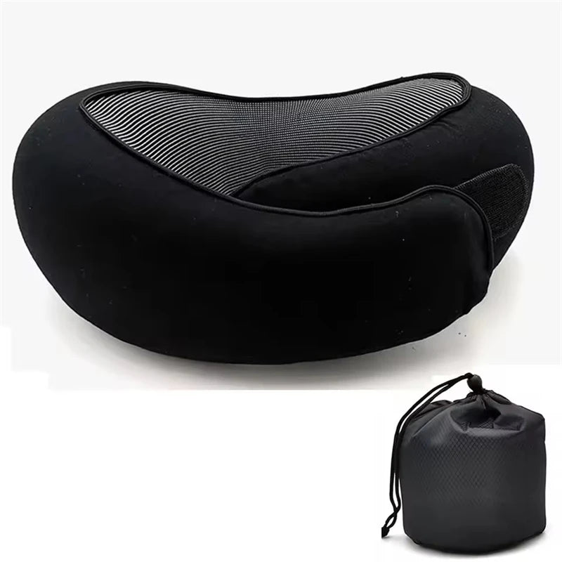 U-shaped Pillow Travel Drive Neck Pillow Memory Foam Protection Neck Support Portable Adjustable Soft Noon Break Sleep Pillows