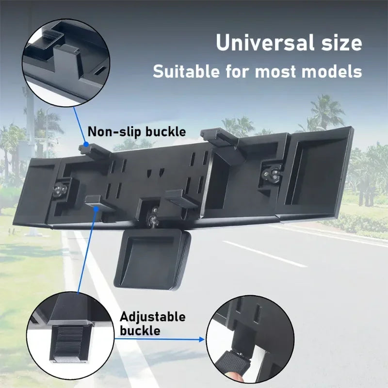 Adjustable Wide-view Rearview Mirror In The Car Wide Angle Panoramic Assisting Interior Clip On Convex Rear View Mirror For Car