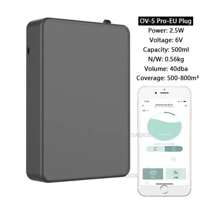 Smart Aroma Diffuser Wall Mounted Essential Oil Diffuser  APP Control Fragrance Diffuser Big Coverage Scent Machine Hotel Home