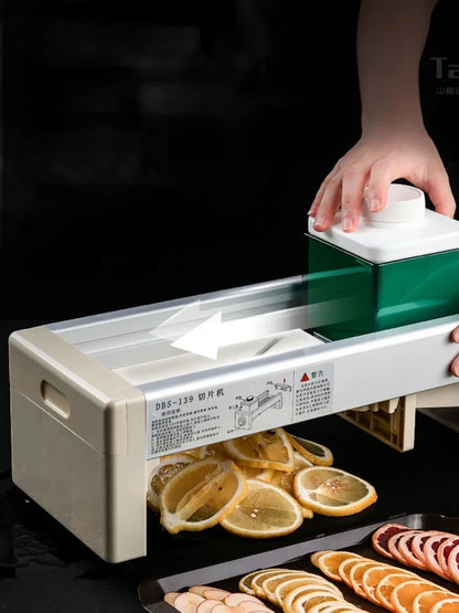 Fruit Slicer Milk Tea Shop Lemon Manual Cut Fruit Artifact Commercial Household Fruit Tea Slicer Home Appliance 삼겹살 Vevor