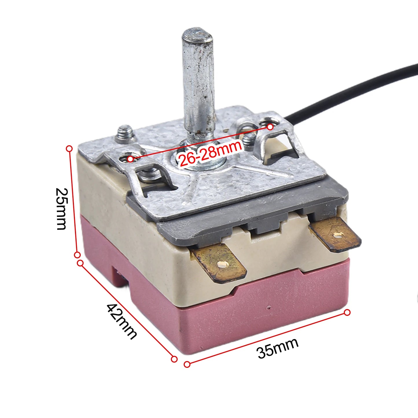 Home Appliances Electric Fan Thermostat 50-300℃ Thermostat 110-250V Compatible Auto-shutdown Feature For Electric Oven