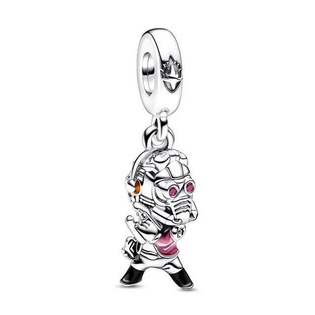 Hot Sell 925 Silver DIY Beads Jewelry Charms Bracelet Mickey Minnie Princess Christmas Stitch Robots Marvel Cute Miniso Disney