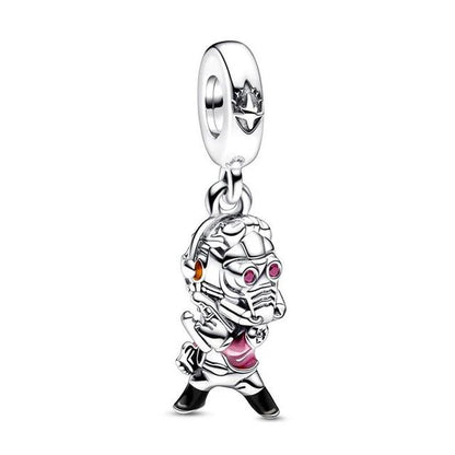 Hot Sell 925 Silver DIY Beads Jewelry Charms Bracelet Mickey Minnie Princess Christmas Stitch Robots Marvel Cute Miniso Disney