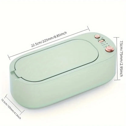 USB Rechargeable High-Frequency Ultrasonic Cleaner with Strength Adjustment And Timing Feature for Household Jewelry Cleaning