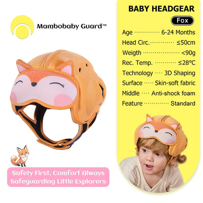 Mambobaby Guard Hat Rabbit Safe Anti-Shock Baby Helmet Toddler Head Protector Infant Headgear Learn Crawl Walk for Bump Fall