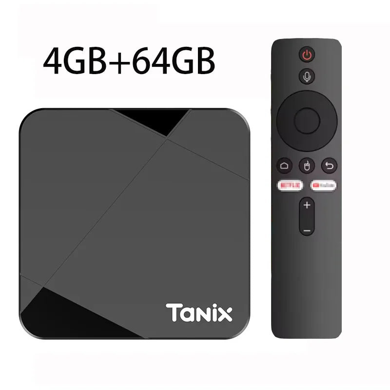 Tanix TX5 Android 14 TV Box Quad Core Amlogic S905Y5 2.4G 5G Wifi BT 4K HDR 3D Media Player