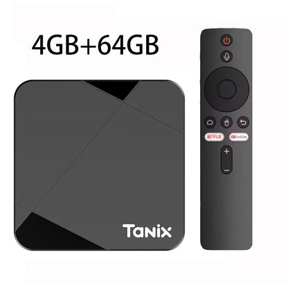 Tanix TX5 Android 14 TV Box Quad Core Amlogic S905Y5 2.4G 5G Wifi BT 4K HDR 3D Media Player