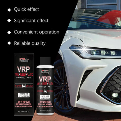 VRP Vinyl Rubber Plastic Refurbishment Agent Long Lasting Non-Greasy Super Shine Dressing for Tires Trim Back To Shiny Car Care