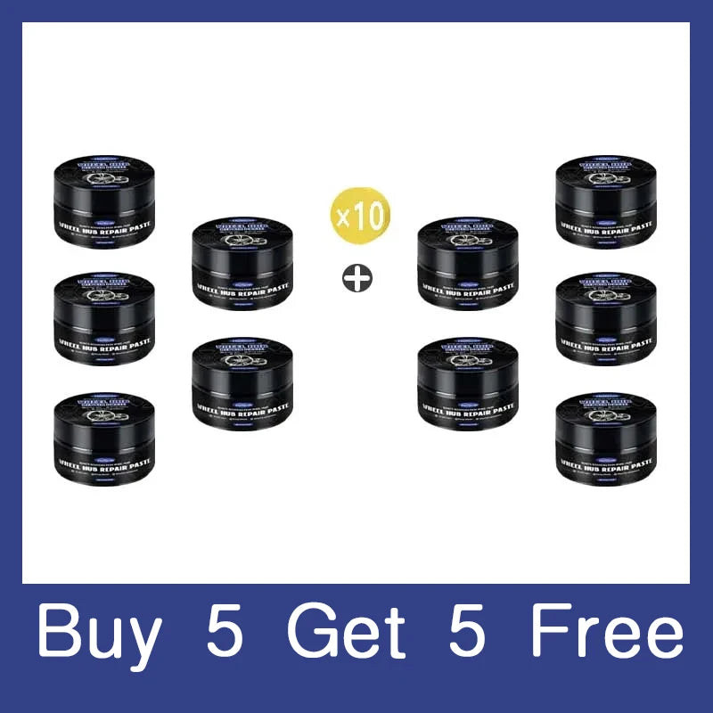 Car Wheel Rim Scratch Refurbishment Paste, Tire Rim Scratch Paint Repair Paste - Black And White Silver Aluminum Alloy Rim