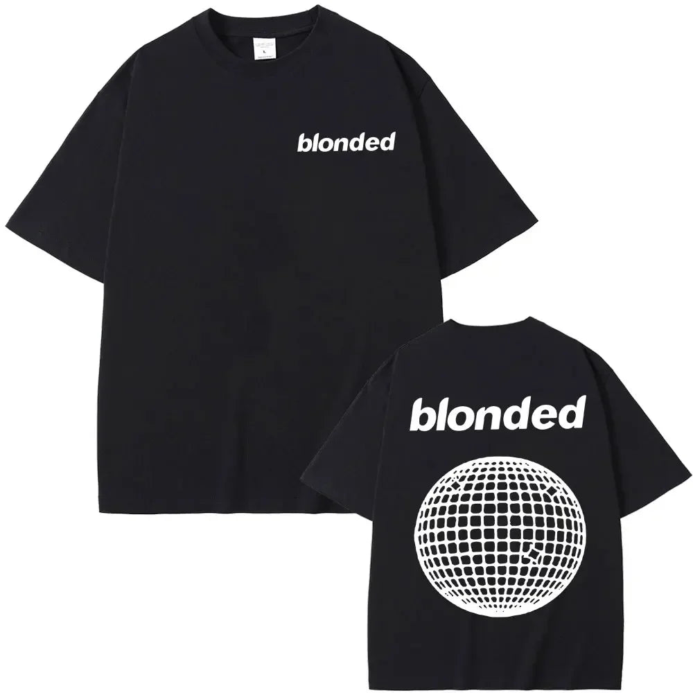 T-shirts Blond Hip Hop Vintage T Shirt Fashion Streetwear Rapper Frank Channel Orange Graphic Print Tshirt Ocean