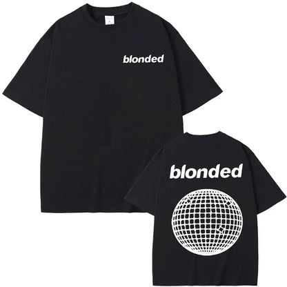 T-shirts Blond Hip Hop Vintage T Shirt Fashion Streetwear Rapper Frank Channel Orange Graphic Print Tshirt Ocean