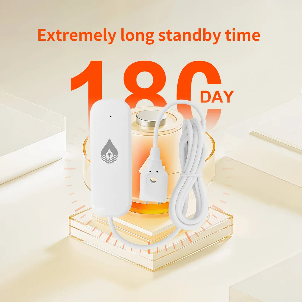 Tuya WiFi/Zigbee Water Leak Detector Sensor Smart Home App Remote Monitoring Flood Alarm Security Protection For Google Home