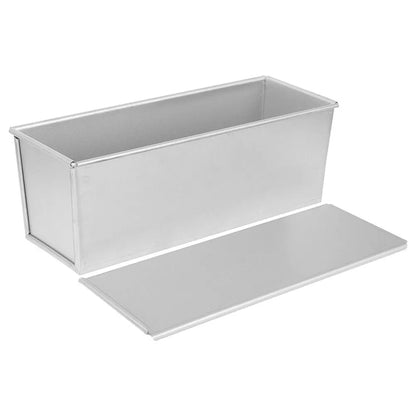 Loaf Tin with Slide Cover Aluminum Alloy Non-Stick Bread Toast Mold Household Bread Baking Pan for Oven Loaf Pan