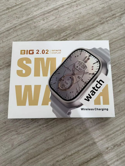 Smart Watch with Full Touch HD Screen 2.08" 49mm NFC Support Magnetic Charging Bluetooth Calling Health & Fitness Tra