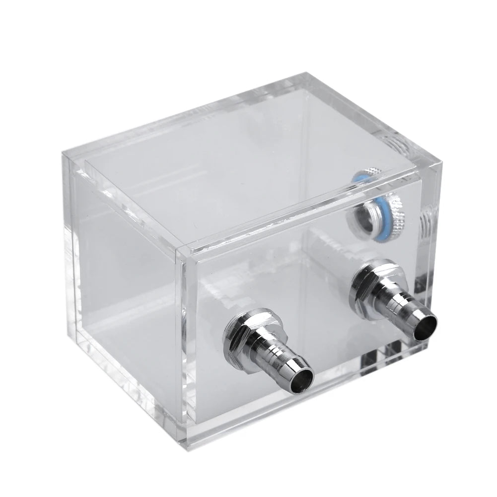 200ml Acrylic Water Tank Cooler G1/4 2 Thread Water Cooling Radiator 5mm Thickness for PC Liquid Cooling System Accessories