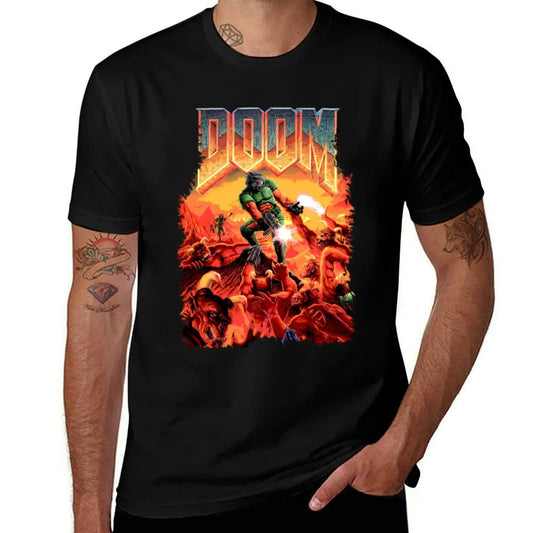 Zombies Games With Gunner Cover T-Shirt street wear kawaii clothes hippie clothes cotton man t-shirts mens designer t shirt