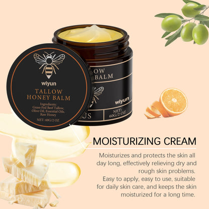 Beef Tallow Honey Moisturizing Cream Hydration Nourishing Korean Skin Care Bleaching Firming Face Body Moisturizer Lotion