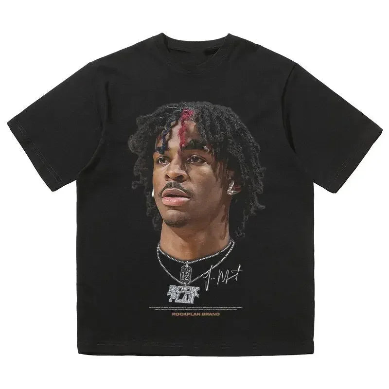 New Arrival Mens Clothes Tee Shirt Graphic T-Shirts Men Tshirt for Men Ropa Trend Youth American Street Hip-hop Basketball 70248