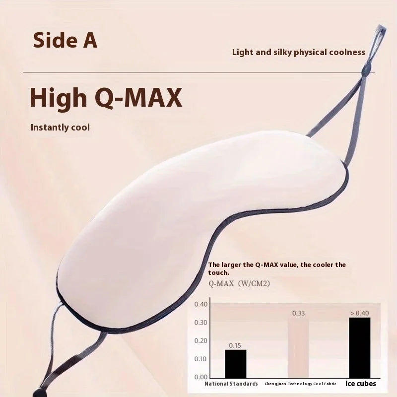 Dual-Side Cooling& Warm Eye Mask- Breathable Summer Sleep Cover- Zero Pressure Design