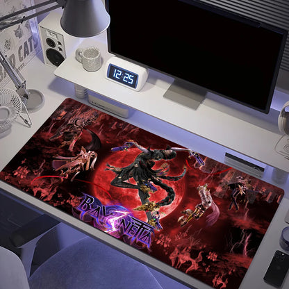 Game B-Bayonetta 3 S Mouse Pad Large Desk Mat Keyboard Ergonomic Office Rubber Game PC Non-slip Anti-fray Home Custom Best Price