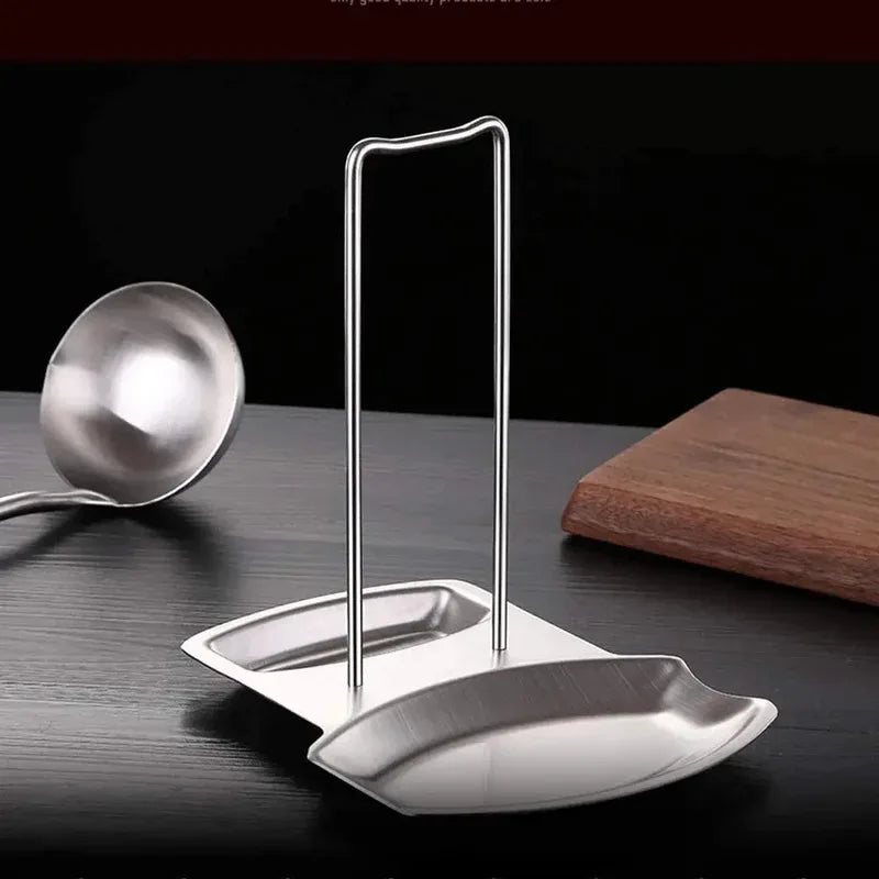 Stainless Steel Detachable Pot Lid Rack, Multifunctional Kitchen Utensil Holder for Spatula & Spoon, Pan Cover Storage Shelf