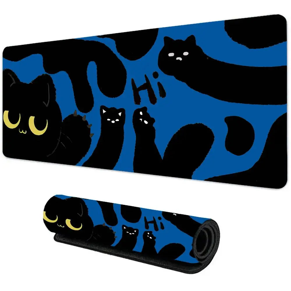 New line cute cat Mouse Pad Large Computer Office Game Table Mats XXL Rubber Anti-slip Gaming Keyboard Mousepads Long Desk Pads