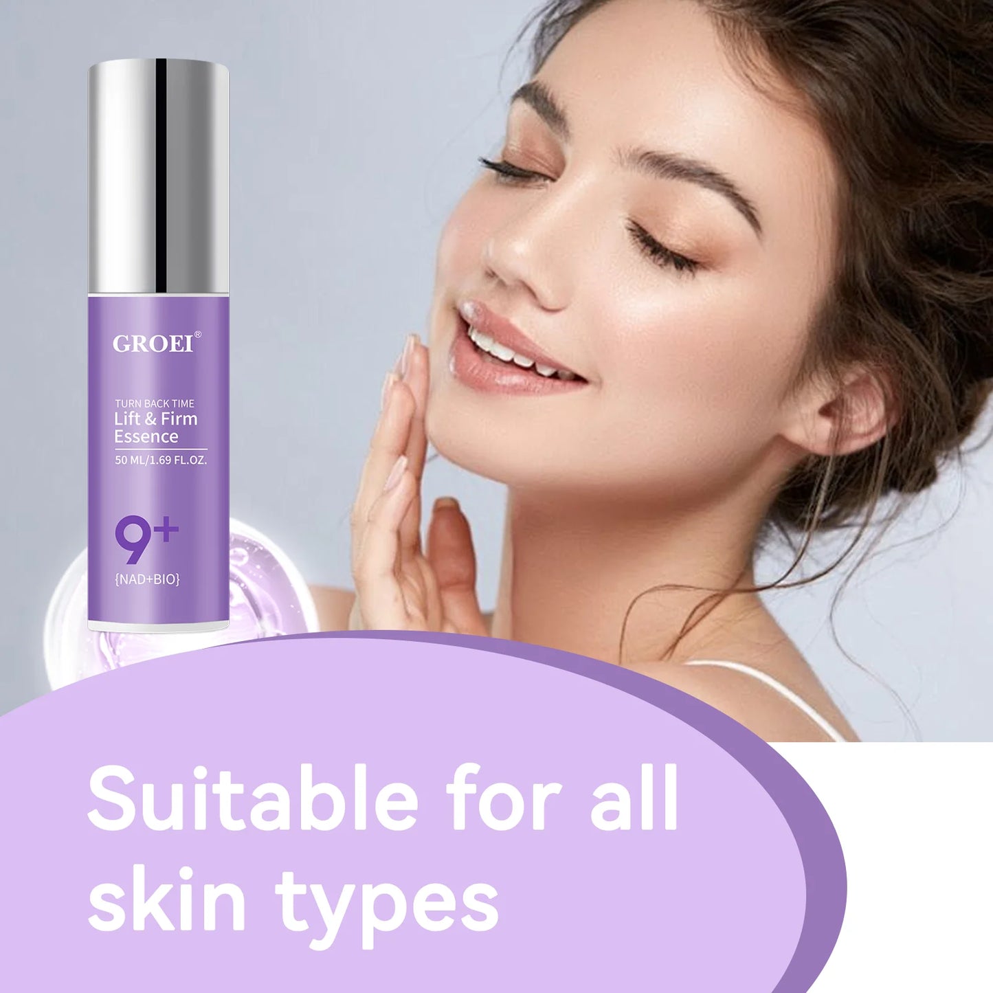Age-Defying Facial Serum | Enhances Skin Elasticity & Accelerates Repair with Antioxidants for Tighter, Lifted & Poreless Look