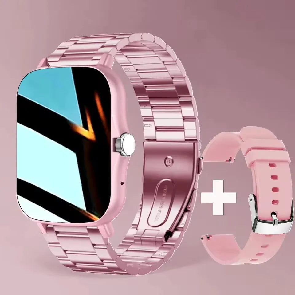 2025 Smart Watch 2.01 Inch HD Display Bluetooth Call Message Preview Sport Modes DIY Dial Weather Forecast Watches For Men Women