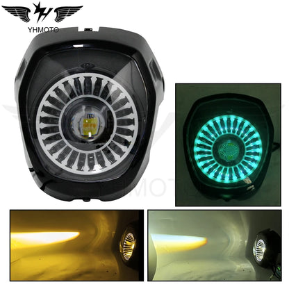 Motorcycle DC 12V Headlight Assembly For Honda NAVI 2022-2023 Head Lamp Accessories  Black Fairing Front Light HeadLamp