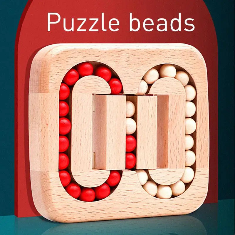 Wooden Puzzle Ball Toys  Luban Lock for Children Educational Early Education Rolling Magical Bean Cube Balls