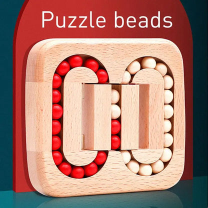 Wooden Puzzle Ball Toys  Luban Lock for Children Educational Early Education Rolling Magical Bean Cube Balls