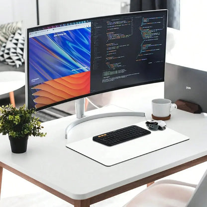 Pink Paw Print Desk Pad ，Large Rectangular Desk Mat For Office & Home, Gaming Keyboard Mousepads Long Desk Pads