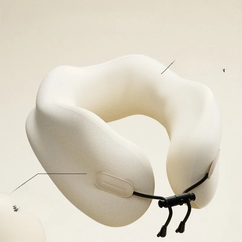 Memory Foam Neck Pillow U-Shaped Travel Pillow for Airplane Car Sleep Cervical Support Head Rest